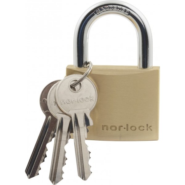 Nor-Lock hængelås m/nøgle, 50 mm