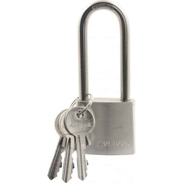Nor-Lock hængelås m/lang bøjle, 38 mm