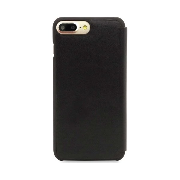 Knomo lædercover til iPhone 7 Plus, sort