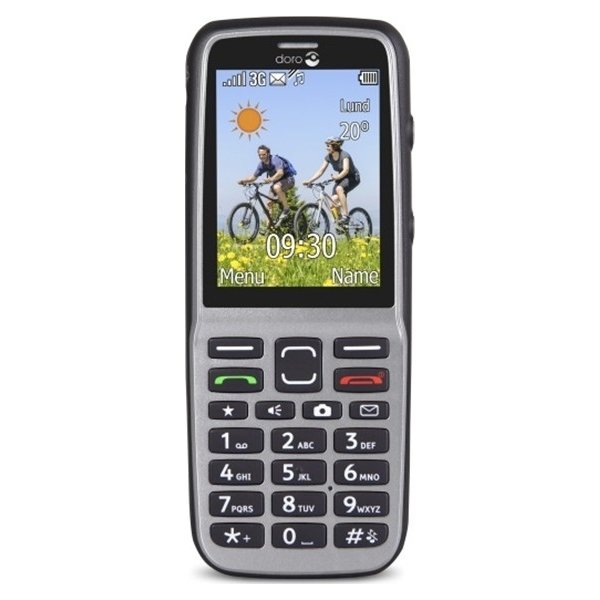 Doro PhoneEasy 530X, Stål/Sort, mobiltelefon