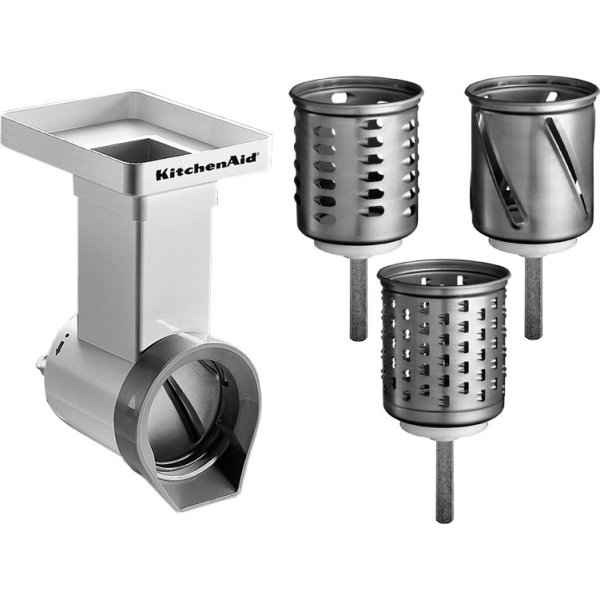 KitchenAid Råkostjern inkl. 3 tromler, hvid/stål