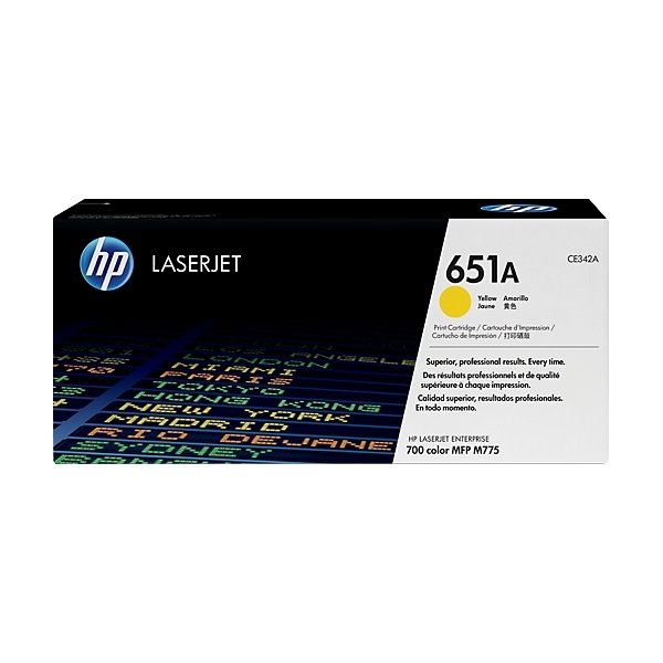 HP 651A lasertoner gul, 16000s