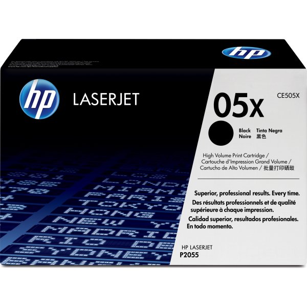 HP 05X/CE505XD lasertoner, sort, 2x 6500s