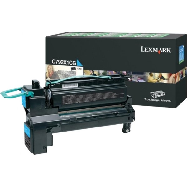 Lexmark C792X1CG lasertoner, blå, 20000s