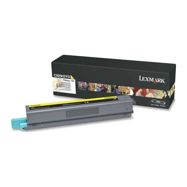 Lexmark X925H2YG lasertoner, gul, 7500s.
