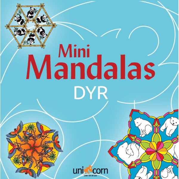 Mini Mandalas Dyr, malebog