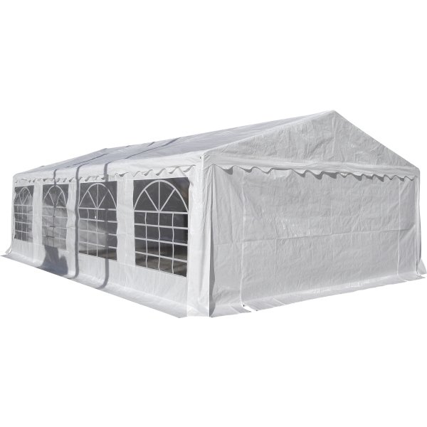 Partytelt 5x8 m, PE, hvid