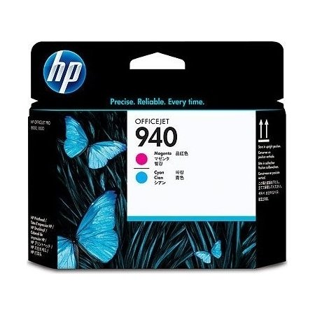 HP nr.940/C4901A printhoved, blå+rød