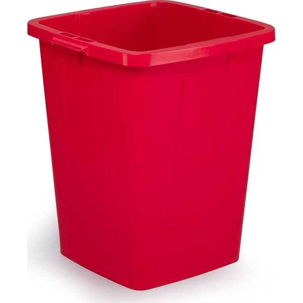 Affaldsspand 90 l, 510x487x630, Rød