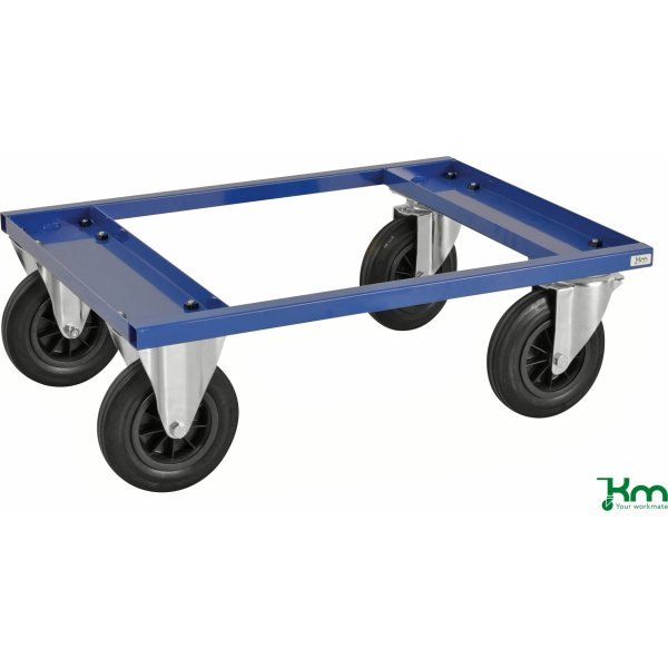 Palletransportvogn Lav, Halvpalle, Blå