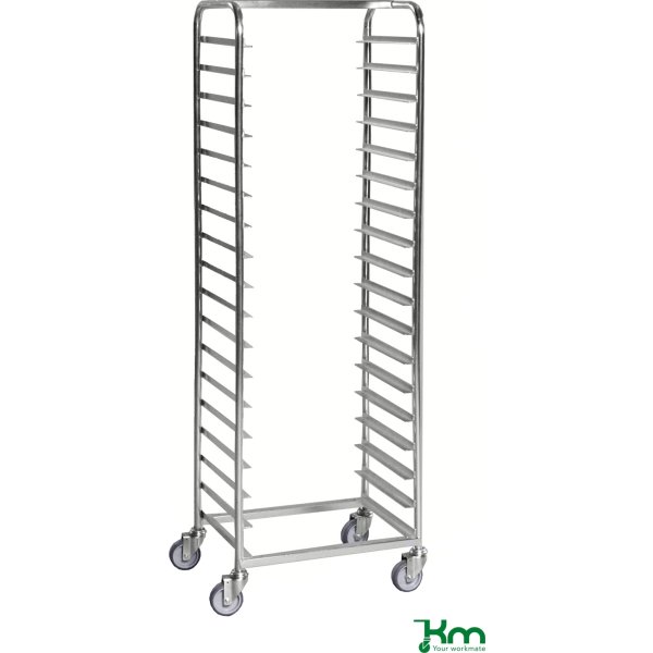 Bakkevogn til 18 bakker, 600x440x1880, 150 kg
