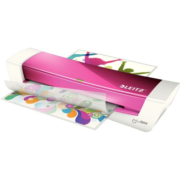 Leitz Lamineringsmaskine iLAM Home A4 hvid/pink