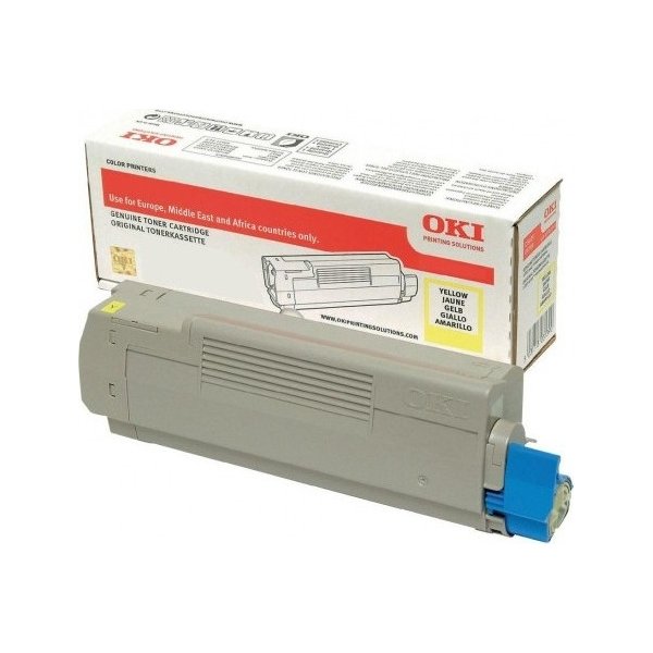 OKI 46443101 lasertoner, gul, 10.000s