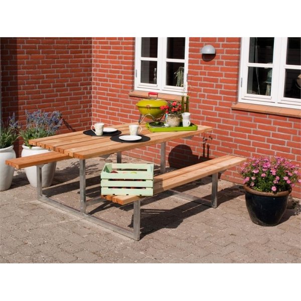 Plus Basic bord-bænkesæt, Lærk