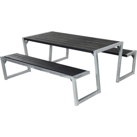Plus Zigma bord-bænkesæt, Sort