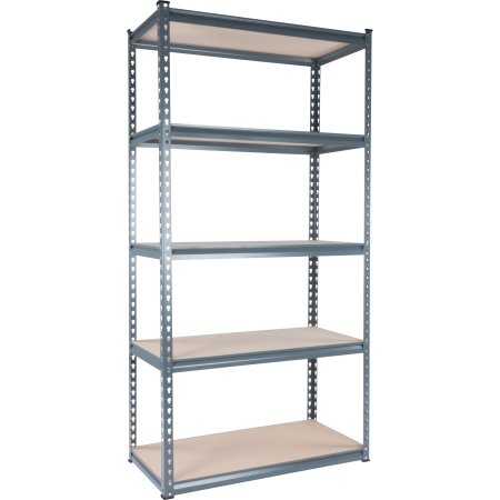 Stålreol 5 hylder, 200 kg, 180x90x45 cm