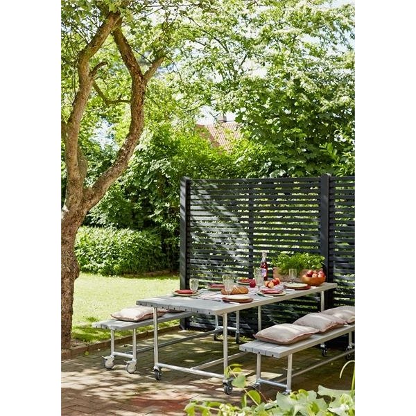 Plus Urban Picnic Plankesæt L. 207 cm, Gråbrun