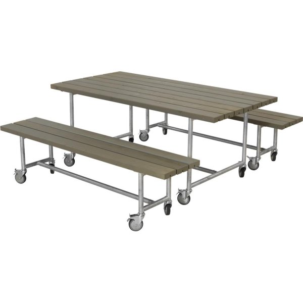 Plus Urban Picnic Plankesæt L. 177 cm, Gråbrun