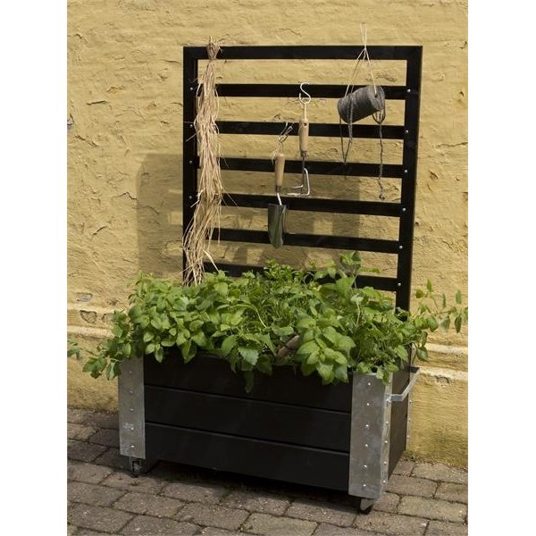 Plus Cubic Blomsterkasse 87x50x130 cm, Sort