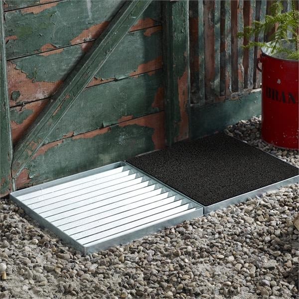 Plus Cubic rist 40x40cm 2 stk. m/måtte, Sort