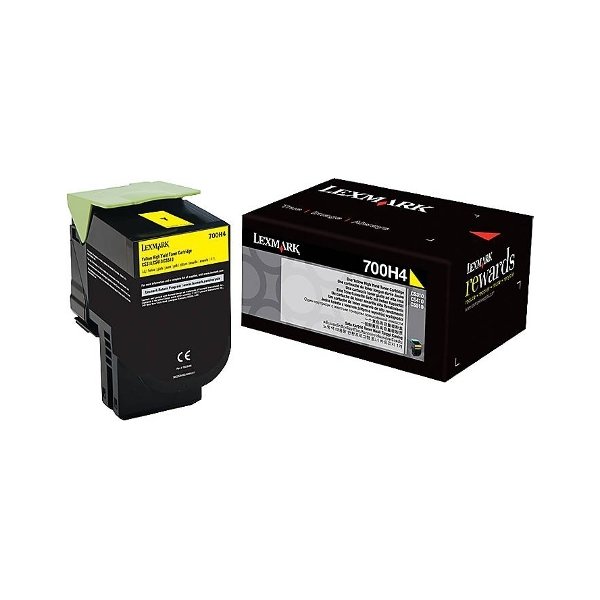Lexmark 70C0H40 Lasertoner, gul, 3000s