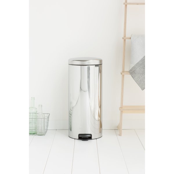 Brabantia Pedalspand, 30 L, brilliant steel