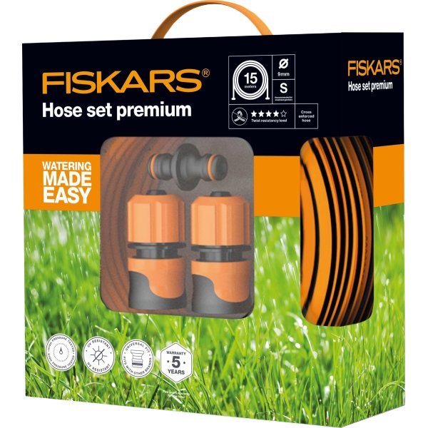 Fiskars Slangesæt premium Q4, 15 m