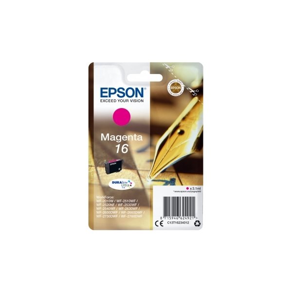 Epson T1623 Blækpatron, 165 sider, rød