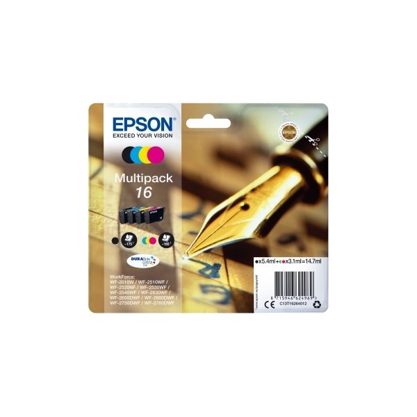 Epson C13T16264012 blækpatron, multipakke