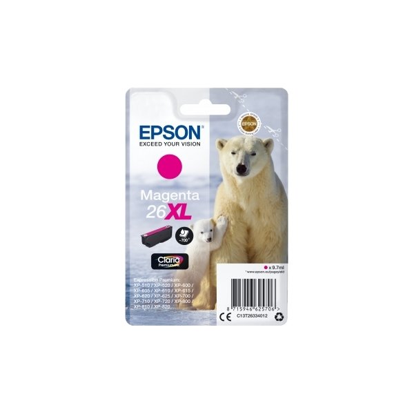 Epson 26XL blækpatron, 700s, rød