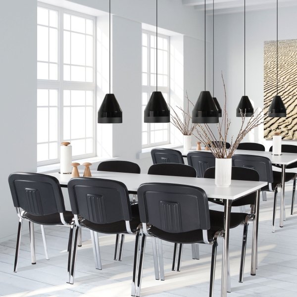 Casa Basic kantinesæt m. 6 stole og bord 180x80 cm