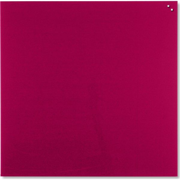 Glassboard magnetisk glastavle 100x100 cm, rød