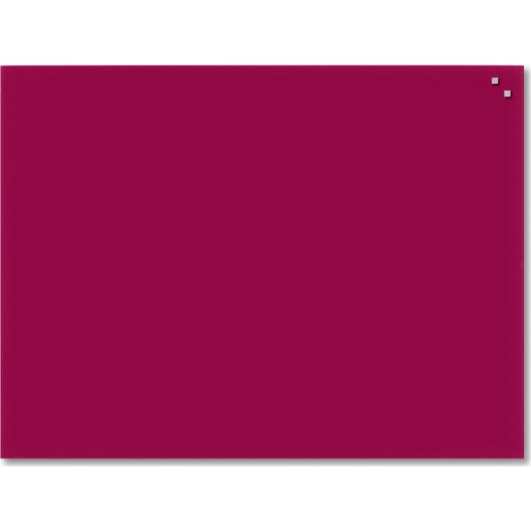 Glassboard magnetisk glastavle 60x80 cm, rød