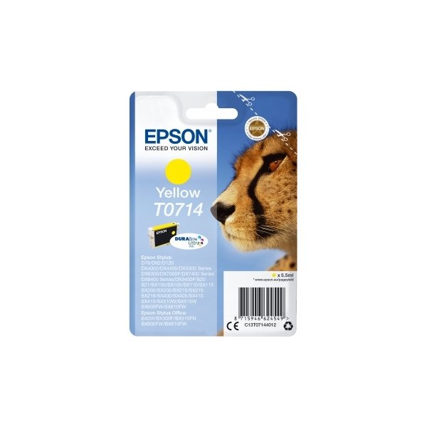 Epson nr.T0714/C13T07144022 blækpatron, gul, 280s