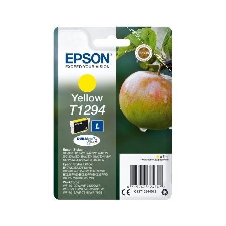 Epson nr.T1294/C13T12944022 blækpatron, gul, 474s