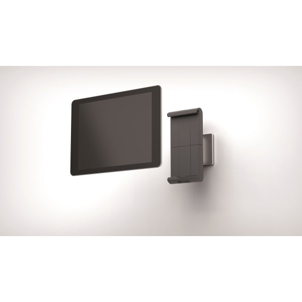 Durable vægmont.stander til iPad/tablet, aluminium