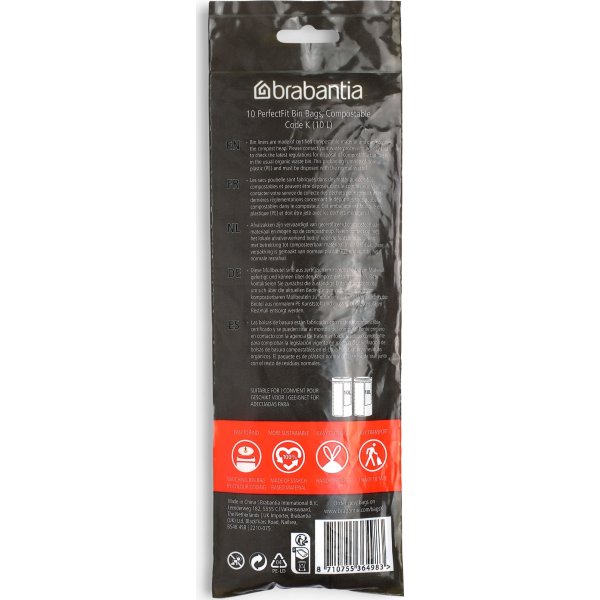 Brabantia Affaldspose K, 10 liter, 10 stk.