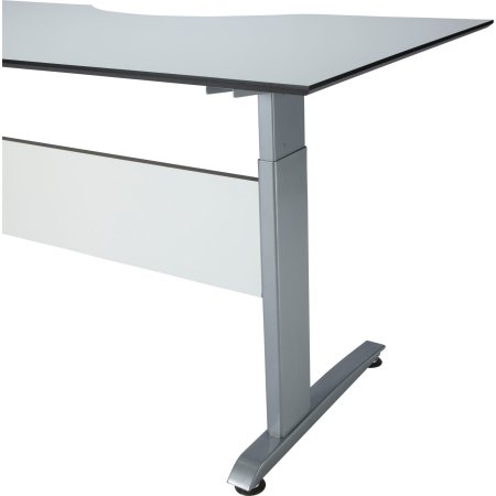 VIKING hæve/sænkebord 180x90 cm hvid / Alu stel