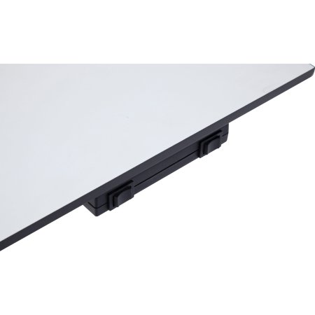 VIKING hæve/sænkebord 180x90 cm hvid / Alu stel