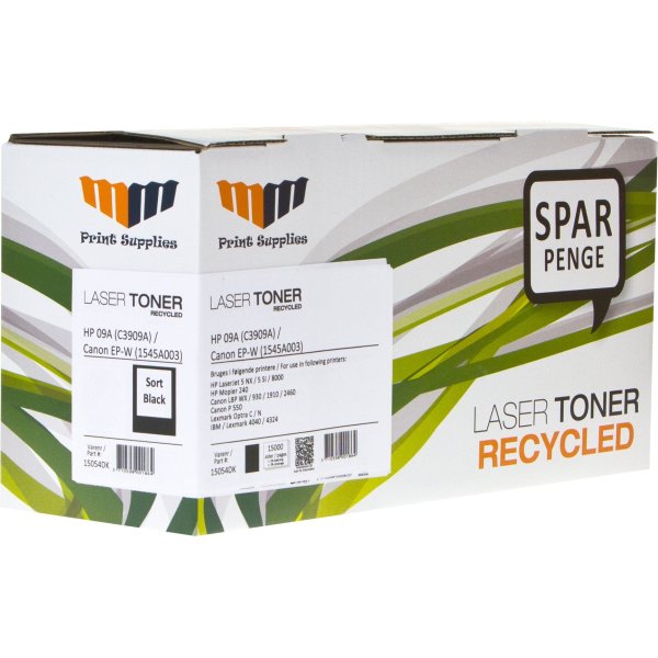 MM C3909A - EPW lasertoner, sort, 15000s