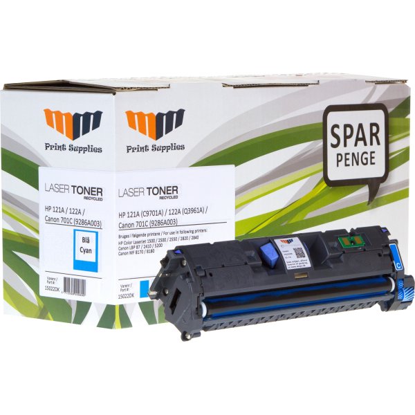 MM C9701A-Q3961A / CRT-701C lasertoner, blå, 4000s