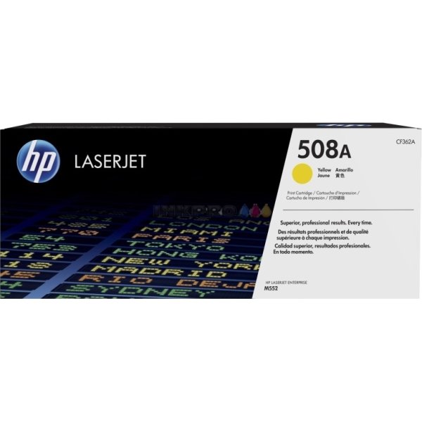 HP 508A/CF362A Lasertoner, gul, 5000s.