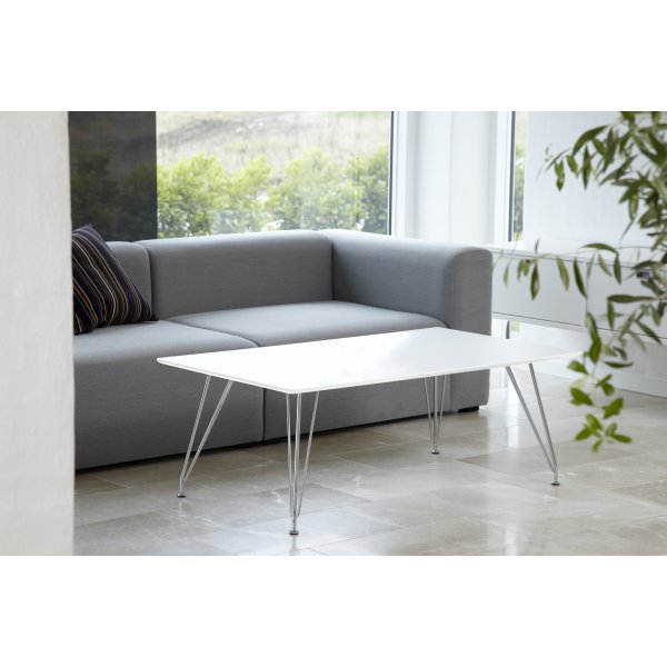 DK10 Sofabord, Hvid, 120x70 cm