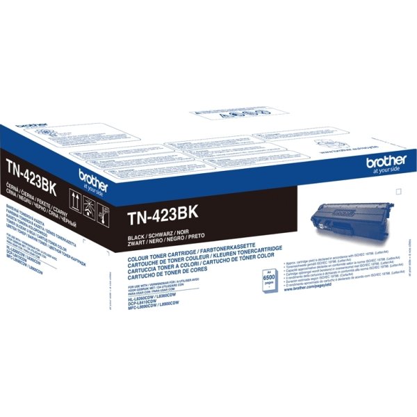 Brother TN-423BK XL Lasertoner, sort, 6500s