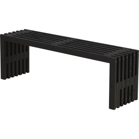 Plus Rustik Trallebænk, Sort, L 138 cm