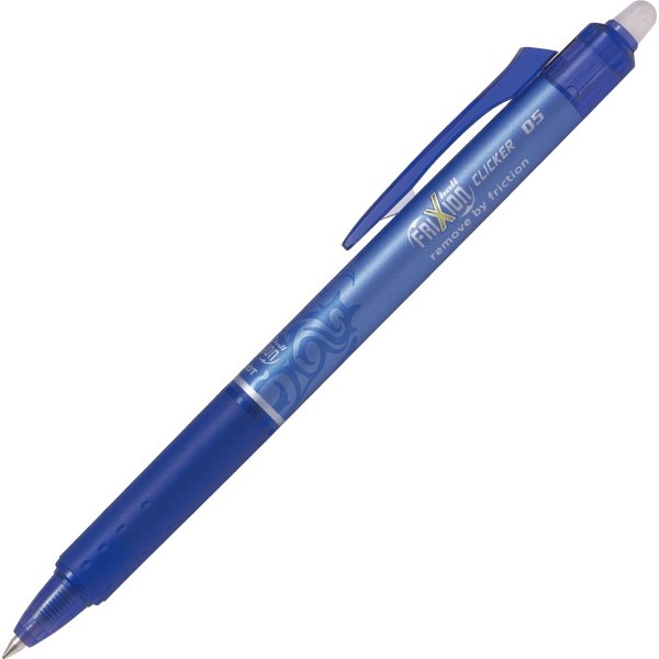 Pilot Frixion Clicker kuglepen, 0,5 mm, blå