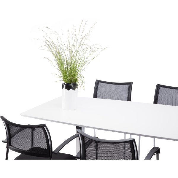 Seattle Basic konferencesæt 220x110/90 cm, laminat