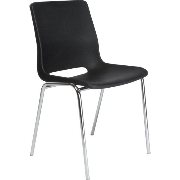 Ana stol u/polster Graphite / krom