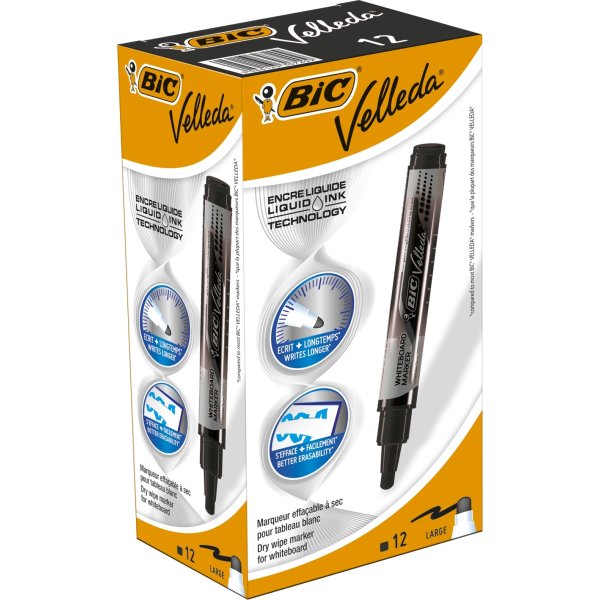 Bic Velleda Liquid Ink whiteboard, 4.2 mm, sort
