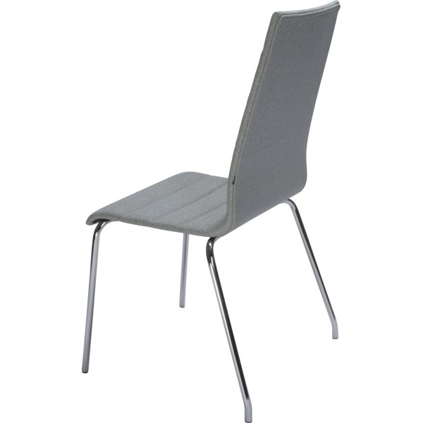Apollo konferencestol, Grå beige, Krom stel